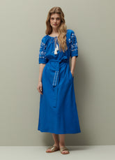 Ovs Midi Dress With Ethnic Embroidery